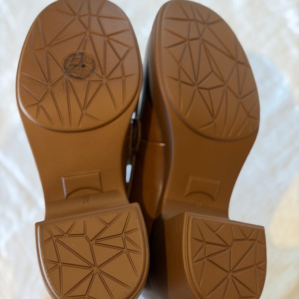 Camper Thelma Heeled Loafer Shoes in Brown Sz8.5 EU39 - Picture 2 of 3